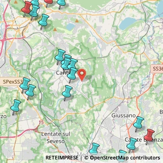 Mappa Piazza Piave, 22063 Cantù CO, Italia (6.344)