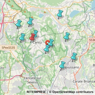 Mappa Piazza Piave, 22063 Cantù CO, Italia (3.87182)