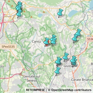 Mappa Piazza Piave, 22063 Cantù CO, Italia (5.07188)
