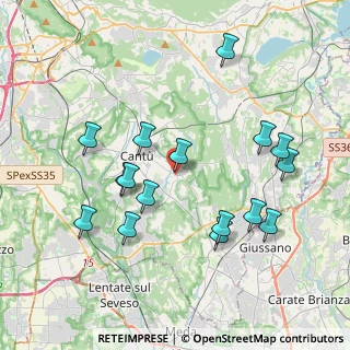 Mappa Piazza Piave, 22063 Cantù CO, Italia (3.94438)