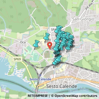 Mappa Via S. Donato, 21018 Sesto Calende VA, Italia (0.29643)