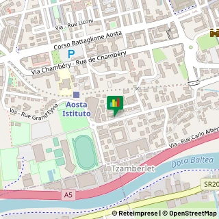 Mappa Corso Lancieri di Aosta, 24, 11100 Aosta, Aosta (Valle d'Aosta)