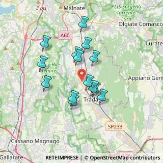 Mappa Via D. Chiesa, 21040 Venegono Inferiore VA, Italia (2.98786)