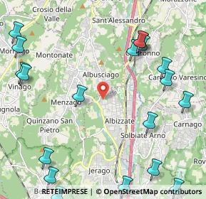 Mappa Via B. Luini, 21041 Albizzate VA, Italia (3.046)