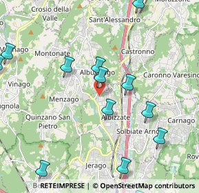 Mappa Via B. Luini, 21041 Albizzate VA, Italia (2.76467)