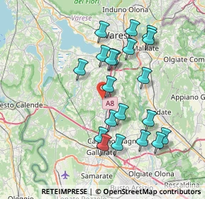 Mappa Via B. Luini, 21041 Albizzate VA, Italia (7.2235)