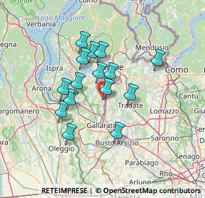 Mappa Via B. Luini, 21041 Albizzate VA, Italia (10.88667)