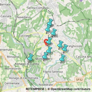 Mappa Via Asiago, 22063 Cantù CO, Italia (1.38818)