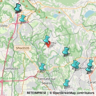 Mappa Via Asiago, 22063 Cantù CO, Italia (7.0945)