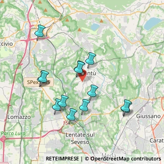 Mappa Via Asiago, 22063 Cantù CO, Italia (3.67538)
