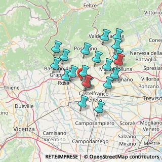 Mappa Via Chiesa, 31037 Loria TV, Italia (11.4885)