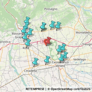 Mappa Via Chiesa, 31037 Loria TV, Italia (7.14882)