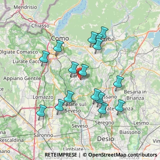 Mappa Via Resegone, 22063 Cantù CO, Italia (7.30688)
