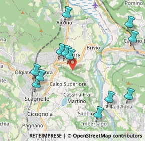 Mappa Via San Giorgio, 23885 Calco LC, Italia (2.26)