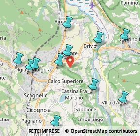 Mappa Via San Giorgio, 23885 Calco LC, Italia (2.22909)