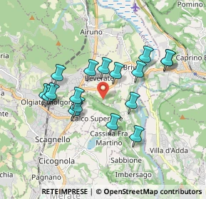 Mappa Via San Giorgio, 23885 Calco LC, Italia (1.61235)