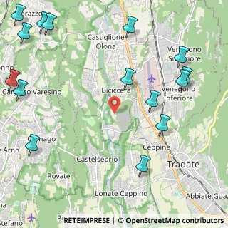 Mappa Via Cascina Tuss, 21040 Gornate-Olona VA, Italia (3.082)