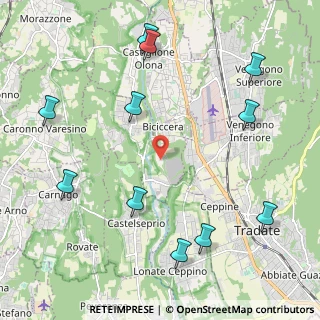 Mappa Via Cascina Tuss, 21040 Gornate-Olona VA, Italia (2.64455)