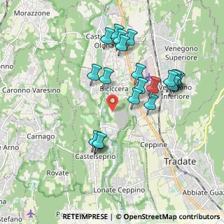 Mappa Via Cascina Tuss, 21040 Gornate-Olona VA, Italia (1.84)