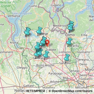Mappa Via Cascina Tuss, 21040 Gornate-Olona VA, Italia (12.28438)