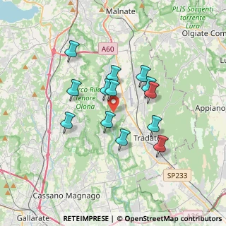 Mappa Via Cascina Tuss, 21040 Gornate-Olona VA, Italia (2.87)