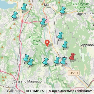 Mappa Via Cascina Tuss, 21040 Gornate-Olona VA, Italia (4.82583)