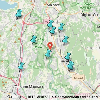 Mappa Via Cascina Tuss, 21040 Gornate-Olona VA, Italia (4.28667)
