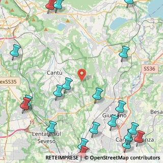 Mappa Viale Cesare Cattaneo, 22063 Cantù CO, Italia (6.6335)