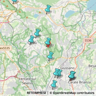 Mappa Viale Cesare Cattaneo, 22063 Cantù CO, Italia (5.36667)