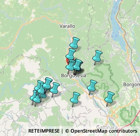 Mappa 13010 Borgosesia VC, Italia (6.44474)