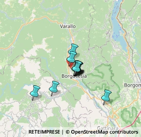 Mappa 13010 Borgosesia VC, Italia (3.75667)