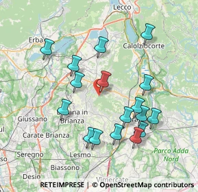 Mappa Via Belvedere, 23896 Sirtori LC, Italia (7.34882)