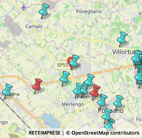 Mappa Via Povegliano, 31050 Ponzano Veneto TV, Italia (2.7755)