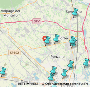 Mappa Via Povegliano, 31050 Ponzano Veneto TV, Italia (5.74833)