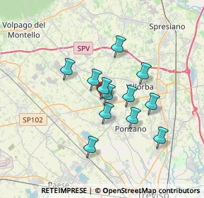 Mappa Via Povegliano, 31050 Ponzano Veneto TV, Italia (2.68083)