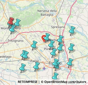 Mappa Via Povegliano, 31050 Ponzano Veneto TV, Italia (9.311)