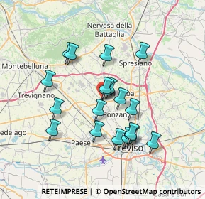 Mappa Via Povegliano, 31050 Ponzano Veneto TV, Italia (6.12)