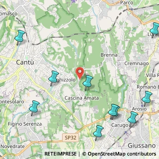 Mappa Via Cesare Cattaneo 18 Loc Vighizzolo, 22063 Cantù CO, Italia (3.30667)