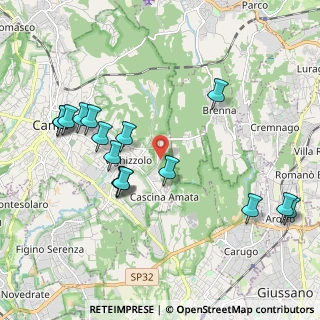 Mappa Via Cesare Cattaneo 18 Loc Vighizzolo, 22063 Cantù CO, Italia (2.1525)