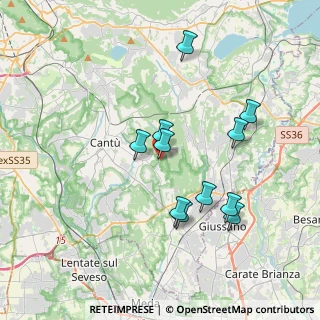 Mappa Via Cesare Cattaneo 18 Loc Vighizzolo, 22063 Cantù CO, Italia (3.39091)