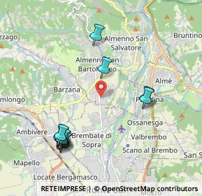 Mappa Via G. Falcone, 24030 Almenno San Bartolomeo BG, Italia (2.23)