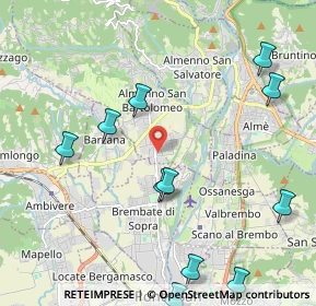 Mappa Via G. Falcone, 24030 Almenno San Bartolomeo BG, Italia (2.715)