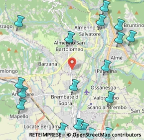 Mappa Via G. Falcone, 24030 Almenno San Bartolomeo BG, Italia (3.1445)