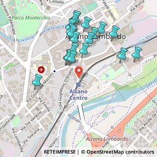 Mappa Via Peppino Ribolla, 24022 Alzano Lombardo BG, Italia (0.256)