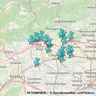 Mappa Via Adone Brunello, 31037 Loria TV, Italia (10.61471)