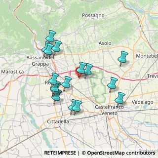 Mappa Via Adone Brunello, 31037 Loria TV, Italia (6.93625)
