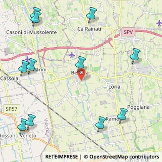 Mappa Via Adone Brunello, 31037 Loria TV, Italia (3.09727)