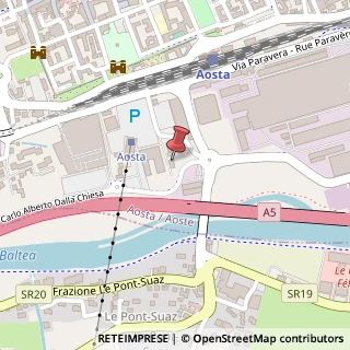 Mappa Via Carlo Alberto dalla Chiesa, 17, 11100 Aosta, Aosta (Valle d'Aosta)