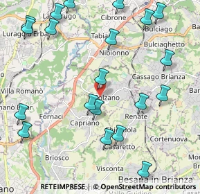 Mappa Viale della Repubblica, 20837 Veduggio Con Colzano MB, Italia (2.5965)