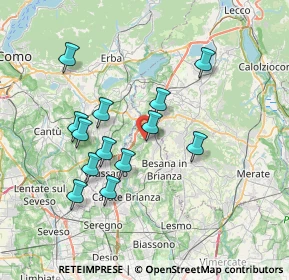 Mappa Viale della Repubblica, 20837 Veduggio Con Colzano MB, Italia (6.61308)